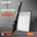 SUZUME Digital Torque Wrench (12.5-250.9 Ft. Lb/ 17-340.2 N.m) 2% High Accuracy Digital Torque Wrench 1/2 Drive Dual-Direction Adjustable Torque Wrenches Digital with Buzzer and LED Flash
