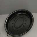 Granite Roaster Pan, 19 Enameled Roasting Pan with Domed Lid. Oval Turkey Roaster Pot, Broiler Pan Great for Turkey, Chicken, Lamb, Vegetable. Dishwasher Safe Cookware Fit for 20Lb Turkey by Kendane