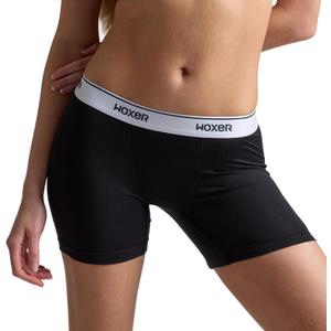 Woxer Boxer Shorts for Women - 5" Baller Boy Shorts Underwear for Women, Soft Modal - Seamless Chafe Free, No Show Underwear (XX-Large, Black)