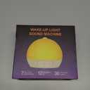 Wake Up Light Sunrise Alarm Clock, White Noise Sound Machine with 30 Soothing Sounds, Dimmable Night Lights, Sleep Aid, Snooze, Timer, Loud Alarm Clock for Heavy Sleepers Adults Kids, Ideal for Gift (Yellow)