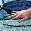 Jay Franco Disney Lilo and Stitch Plush Blue Fluffy Accent Rug - 4 x 2 ft Area Rug for Kids Bedroom or Living Room Decor