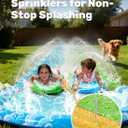 JOYIN 22.5FT Water Slide and 2 Inflatable Boards, Extra Long Heavy Duty Double Lawn Waterslide with Sprinkler for Kids Adults Backyard Summer Water Toy Outdoor Fun, Blue, Green