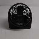 Amazon Basics Air Circulator Fan, Desk Fan for Bedroom, Home and Office, With 90-Degree Tilt Head, 3 Speed Settings, Lightweight (3 LBS), 35 Watts, Black, 11.1"W x 6.3"D x 10.9"H