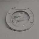 Toilet Seat Round Soft Close16.5'', Toilet Lid Slow Close Quiet No Slam, Easy Installation & ReleaseSafe PP Material Easy Clean, Comfortable Ergonomic Design, 2 Years Support, White Plastic