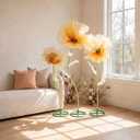 5.9 Ft Giant Artificial Flowers with Stand, Large Organza Flower
