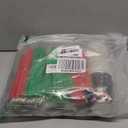 Christmas Novelty Party Tableware Set  Serves 25 Holiday Party Supplies, Disposable Plates, Tablecloth, Cups, Forks, Spoons, Knife, Napkins Dinnerware Utensils for Black Winter New Year Party