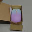 Unipows Wireless Mouse - 2.4G Slim Portable Computer Mouse with Nano Receiver, Less Noise Mobile Optical Mice for Notebook, PC, Laptop, Desktop (Gradient Mint Green)