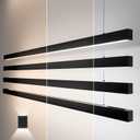 8FT LED Linear Light,100/90/80/70/60W Up and Down Light, 3000/4000/5000K CCT,Commercial And Residential Linear Lights Fixture for Office,Pendant Lights for Home,Shop,Garage,Basement,School-4Pack (Black)