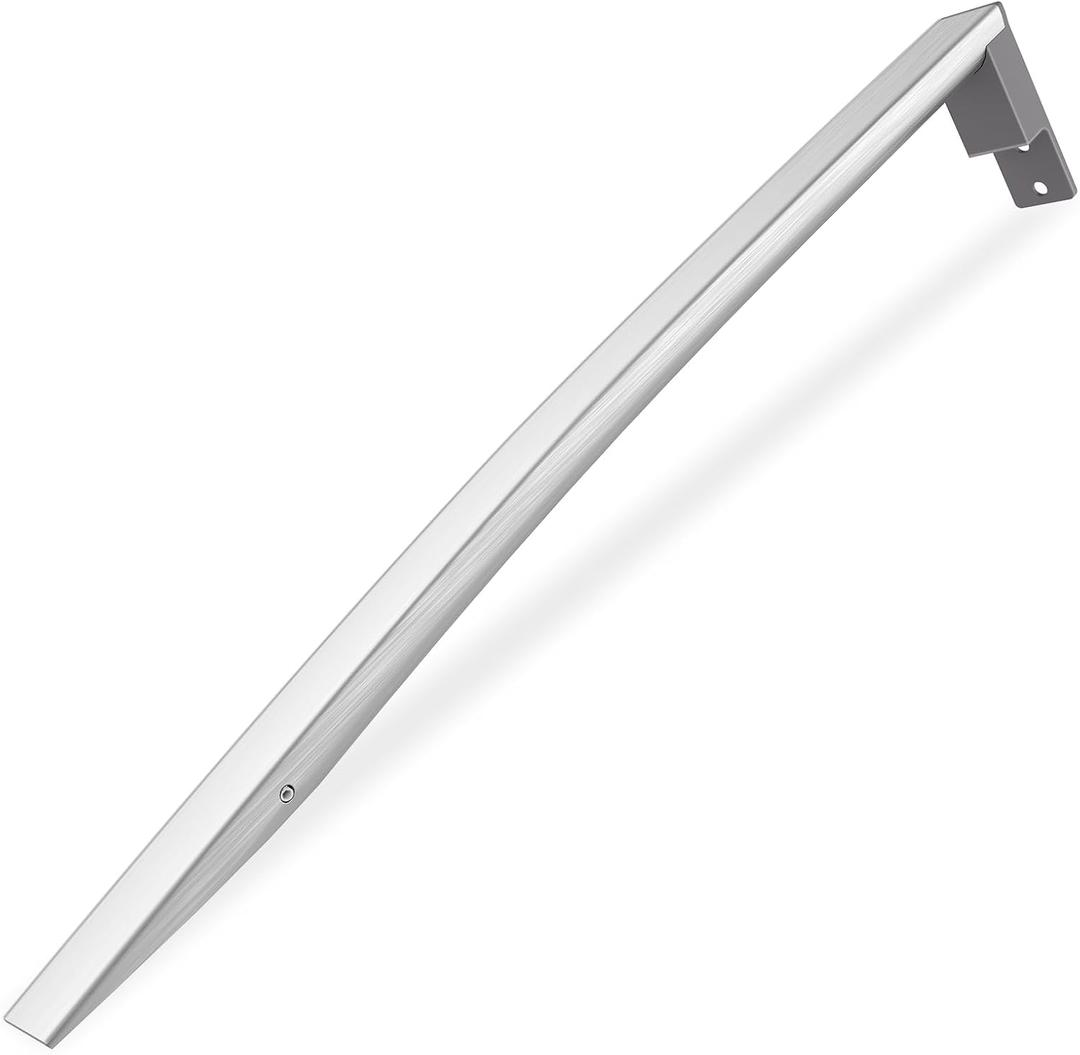 Upgraded W10806512 Refrigerator Door Handle w/Set Screw Compatible with Whirlpool Refrigerator, Stainless Steel Fridge Door Handle Replacement, Replace Part AP5982853, PS11703503