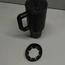 Thicc Buddy - 40 oz Stainless Steel Vacuum Insulated Tumbler with Lid and Straw for Water - Travel Mug Cupholder Friendly - Gifts for Women Men Him Her (Dark Glitz)