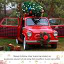 Car Reindeer Kit, Premium Auto Christmas Decoration Set with Antlers & Red Nose & Jingle Bells, Universal Reindeer Ornament Kit Exterior Accessories for Car SUV Truck (Coffee)