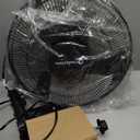 Comfort Zone 16-Inch Oscillating Wall Mount Fan Quiet 3-Speed Indoor Fan with 60 Adjustable Tilt, Pull-Chain Control & Durable Metal Grille Space-Saving Cooling for Home, Office, & Greenhouse