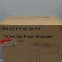 BONSEN Paper Shredder for Home Office, 4 Gallons Bin, 10-Sheet Cross-Cut Shredder, P-4 High Security Level, Quiet Credit Card Shredder with Jam Proof System (S3201)