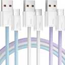 Senetem USB C Cable 10FT 2-Pack, USB A to USB Type C Long Charger Cord, 3A Fast Charging Compatible with iPhone 15 16 16e Pro, Samsung S24/S23 S22/Note 20/10, Car Play, Apple iPad Android Accessories
