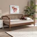 Baxton Studio Parson Classic Mid-Century Modern Walnut Brown Finished Wood Twin Size Daybed