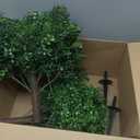 JTING' CHOISIR Set of 2 Artificial Boxwood Topiary Ball Trees with Ground Spike, 26 Inches UV Resistant Fake Plant Bushes Shrubs, for Indoor Outdoor Front Porch Garden (Boxwood)