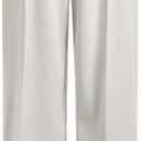 ODIZLI Women's High Waist Wide Leg Pants Casual Trousers Sweatpants Lounge Wear Fashion (Gray, S)