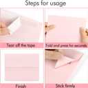 100 Pack A7 Pink Invitation 5x7 Envelopes - Self Seal, Square Flap,Perfect for Baby Shower, 5x7 Cards, Weddings, Birthday, invitations, Graduation, 5.25 x 7.25 Inches (Pink)