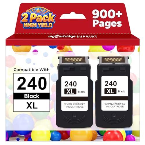 240XL Black Ink Cartridge Replacement for Canon 240xl 240 PG-240 XL PG240XL for Canon MG3620 Ink Cartridges PIXMA MG3600 MG3520 MG3222 TS5120 TS5100 MX472 Printer 240XL Black