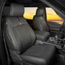 Seat Covers for F150 XL XLT STX 2021-2026 2025 2024 2023 2022 Supercrew Cab, Accessories for F150, Truck Seat Protection, Durable Easy-cleaning Leather, NOT for 40/20/40 Bench Front Seat(Jump Seat)