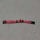 TagME Reflective Nylon Dog Collars, Adjustable Classic Pet Collar with Quick Release Buckle for Puppy, Baby Pink, 3/8" Width (X-Small (Pack of 1))