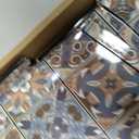 Spsyrine Serving Tray with Handles, Plastic Decorative Tray for Coffee Table, Living Room, Home Decor,Boho