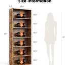 Sweetcrispy Tall Bookshelf, Book Shelf, Storage Organizer Book Shelf