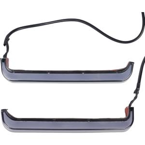 Motorcycle Tracer Saddlebag Turn Signals LED Light, Brake Light with Amber Flow Light for Harley CVO Street Glide Road Glide FLTRXSE 2024-2025 FLHX, ABS Plastic, Smoke (Smoky)