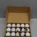 Palonu 30 Pcs Velvet Christmas Balls,2.4 Inch Flocked Ornaments with Velvet Ribbons, Shatterproof Plastic Christmas Bulbs Ornaments for Family Holiday Party Xmas Hanging Decoration(Cream White)