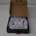 POOFZY Permanent Outdoor Lights for House,200ft RGB+IC Smart Outdoor Decor, 50 Scene Modes,App/Remote Control,IP67 Waterproof,for Christmas,Halloween,Daily & Holiday Party Decor,House Roof Lighting