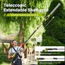 SEYVUM 20V 20 inch Cordless Pole Hedge Trimmer, 9 Feet Reach, Electric Hedge Trimmer with Extension Pole for Shrubs Pruning, Multi-Angle (2 Packs 2.0Ah Batteries and Charger Included)