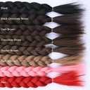 YOGFIT 2PCS DIY Braid Ponytail Extension, Long Straight Wrap Around Ponytail Hair Extensions Natural Soft Synthetic Hairpieces for Women Daily Wear