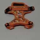 HEELE Dog Harness, No Pull Adjustable Padded Reflective Harness for Dogs with Handle for Walking Training, Flower-Orange,Small