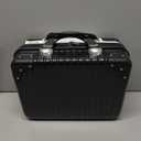 Men's Heated Jacket with Battery Pack, 10-Zone Electric Heating Jackets, Windproof Insulated Coat, Detachable Hood (Large, Black)