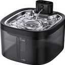 Wireless Cat Water Fountain with Stainless Steel Tray, 3.5L/118oz Rechargeable Battery Pet Water Dispenser, Ultra-Quiet Indoor Fountain with Motion Sensor, BPA-Free(2Filters)