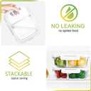 [5-Pack,36 Oz]Glass Meal Prep Containers 2 Compartments Portion Control with Upgraded Snap Locking Lids Glass Food Storage Containers, Microwave, Oven, Freezer and Dishwasher (4.5 Cups, White)