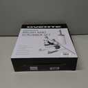 OVENTE 5pcs Scrub Brush Set with Wiper & Dustpan, Scrubbing Brushes for Household Use with Ergonomic Handle & Stiff Bristles Ideal for Cleaning Kitchen, Bathroom, Dishes, Tiles & Sink, White CTB018WGY