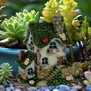 House Acrylic Garden Stake, Indoor and Outdoor Garden Acrylic Decoration, Idea Gift for Flower Potted Ornament and Landscape Beautification, Suitable for Courtyards and Lawn