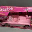 Barbie Hot Wheels RC Corvette from The Movie, Full-Function Remote-Control Toy Car Holds 2 Dolls