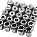 ER32 Spring Collet Set 1/32" 1/16"- 13/16" Compatible with CNC Engraving Machine & Milling Lathe Tools (Optional 25 or 26 Set) (25 Pcs)
