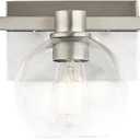 Kichler Harmony 24.5" Vanity Light in Brushed Nickel, 3-Light Traditional Bathroom Vanity with Clear Glass, (24.5" W x 8.25" H), 45894NI