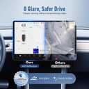 3-in-1 (15.4") for Tesla Accessories for Model Y Juniper / 3 Highland Screen Protector [No Glare & Fingerprint] 9H Tempered Glass, for Model 3(2024-2026), Model Y Juniper, Matte