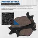 Front and Rear Brake Pads for Harley Davidson Sportster 883 1200, Heritage Softail, FLSTF Fatboy, Heritage Softail, Heritage Springer, Softail 1988-1999