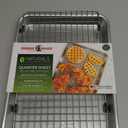 Nordic Ware Oven Crisp Baking Tray 2pc Set Includes Pan and Rack; Natural Aluminum For Air Frying, Crisping, Broiling, Baking; Cooking Surface 17 x 12 Inches