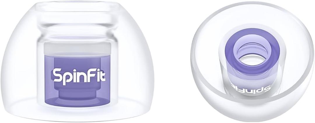 SpinFit Omni for True Wireless Earbuds & IEMs - M -Patented Silicone Eartips for Replacement (1 Pair) (3.7 mm Nozzle Dia.)