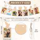 2 Pieces Engaged Banner and Photo Banner with String Lights Engagement Party Decorations Burlap Romantic Engaged Sign Bunting Garland for Wedding Anniversary Bridal Shower Backdrops Photo Props