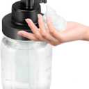 Automatic Soap Dispenser Foam Bathroom: Rechargeable Touchless Auto Smart Electric Foaming Clear Glass Soap Dispenser - Kitchen - Hand Dish Lotion Couple