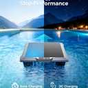 Solar Pool Skimmer Robot with App & Remote, 24/7 Automatic Surface Cleaner