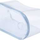 Flyshop 16Pcs Oval Chair Leg Caps Flexible PVC Chair Leg Floor Protectors Transparent Furniture Table Leg Covers, 25 x 50 mm, 1" x 2"