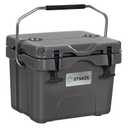 16 Quart Cooler Portable Ice Chest Leak-Proof 24 Cans Ice Box for Camping Grey
